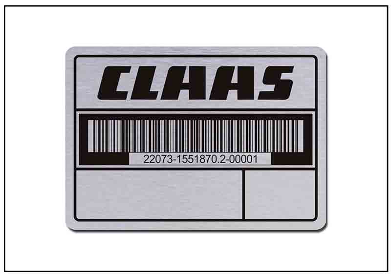 倉(cāng)庫(kù)管理鋁制條形碼銘牌標(biāo)牌