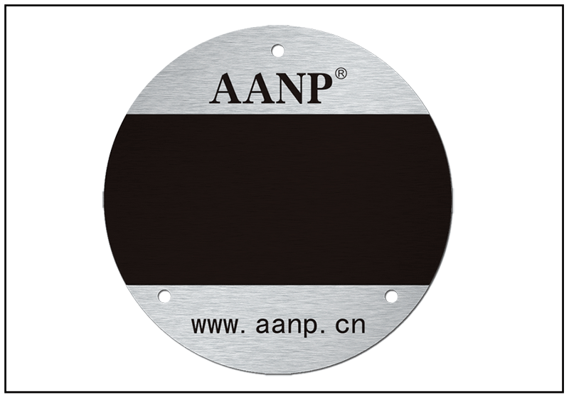 電磁閥圓形防偽銘牌標(biāo)牌