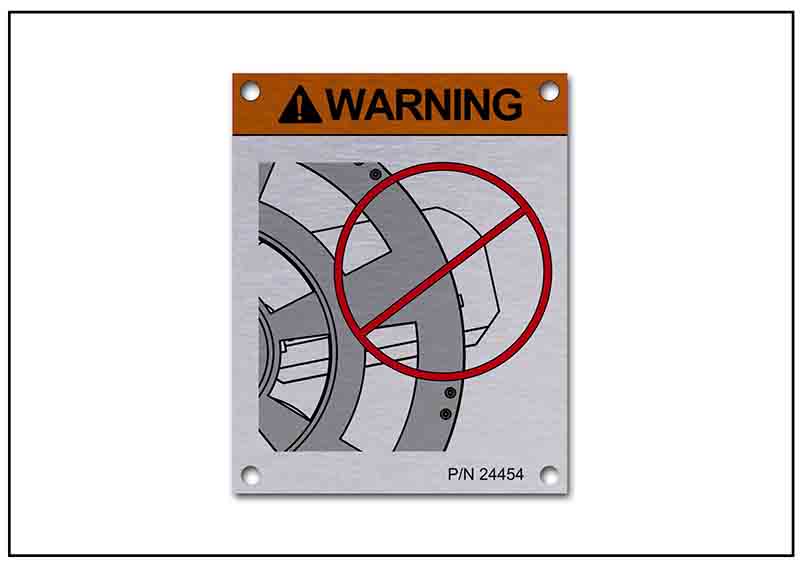 禁止按壓銘牌標(biāo)牌